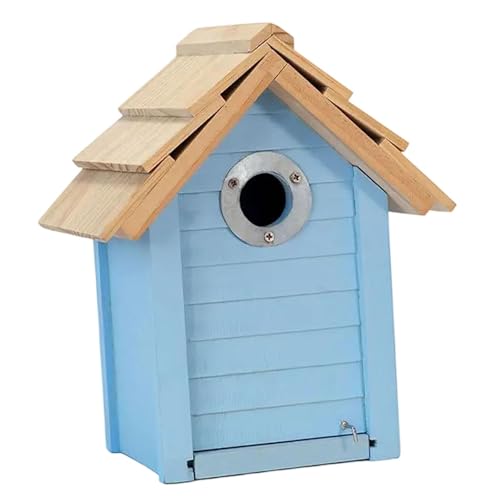 Colcolo Holzvogelhaus Outdoor Birds Box Bluebird House Hanging Birdhouse, für Patio Hummingbird Shotes Robins Bluebird von Colcolo