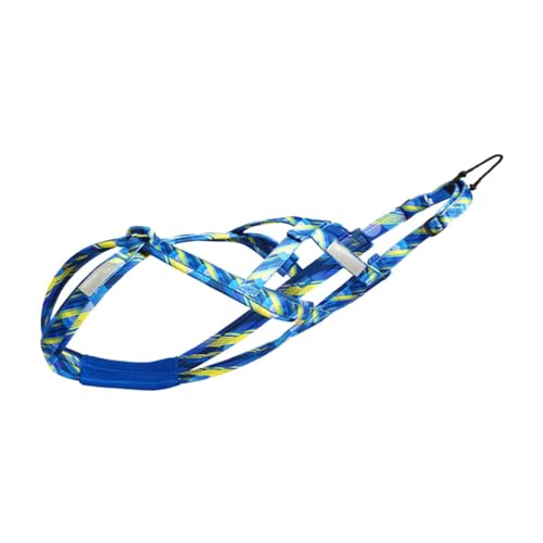 Colcolo Hunde-Laufgeschirr, Zuggeschirr, Geschwindigkeitstraining, Sport, Profi, Schlittengeschirr, XXL-Blau von Colcolo