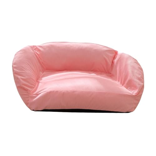 Colcolo Hundebett-Sofa, kleines Hundesofa, Zwinger, für alle Jahreszeiten, rutschfeste Unterseite, Hunde-/Katzencouch, Haustiercouch, Liege für, ROSA Colcolo Hundebett-Sofa, kleines Hundesofa, Zwinger, für alle Jahreszeiten, rutschfeste Unterseite, Hunde-/Katzencouch, Haustiercouch, Liege für, ROSA von Colcolo