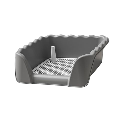 Colcolo Hundetoilette, Katzentoilette, Abnehmbarer, erhöhter Zaun, abnehmbare Trainingstöpfchenschale für Kaninchen, andere Haustiere, kleine Tiere im Freien, grau Colcolo Hundetoilette, Katzentoilette, Abnehmbarer, erhöhter Zaun, abnehmbare Trainingstöpfchenschale für Kaninchen, andere Haustiere, kleine Tiere im Freien, grau von Colcolo