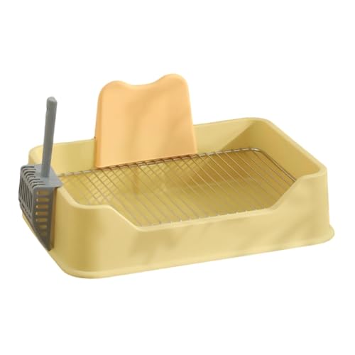 Colcolo Hundetoilette, Katzentoilette, Töpfchenpfanne, für den Innenbereich, Katzen, Welpentöpfchen mit, tragbarer Welpen-PIPI-Pad-Halter, Gelb Colcolo Hundetoilette, Katzentoilette, Töpfchenpfanne, für den Innenbereich, Katzen, Welpentöpfchen mit, tragbarer Welpen-PIPI-Pad-Halter, Gelb von Colcolo