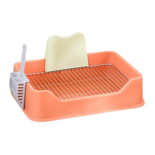 Colcolo Hundetoilette, Katzentoilette, Töpfchenpfanne, für den Innenbereich, Katzen, Welpentöpfchen mit, tragbarer Welpen-PIPI-Pad-Halter, Orange Colcolo Hundetoilette, Katzentoilette, Töpfchenpfanne, für den Innenbereich, Katzen, Welpentöpfchen mit, tragbarer Welpen-PIPI-Pad-Halter, Orange von Colcolo