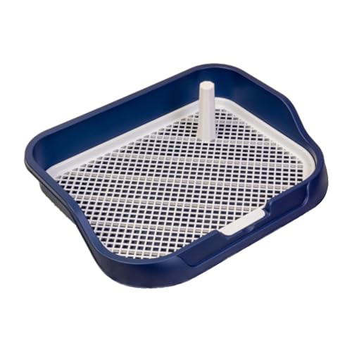 Colcolo Hundetoilette mit Säule, Hundetoilette aus Netzgewebe, leicht zu reinigen, für den Innenbereich, Veranda, Boden, Innenbereich, Hundetrainingstoilette, Navy blau Colcolo Hundetoilette mit Säule, Hundetoilette aus Netzgewebe, leicht zu reinigen, für den Innenbereich, Veranda, Boden, Innenbereich, Hundetrainingstoilette, Navy blau von Colcolo