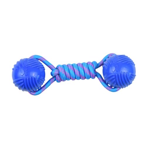 Colcolo Hundetraining Ball auf Seil, Haustier -Kauspielzeug, Unterhaltungsspielzeug Interaktiver Haustierspielzeugschlepper Spielzeug für Hunde Haustier, Blau von Colcolo