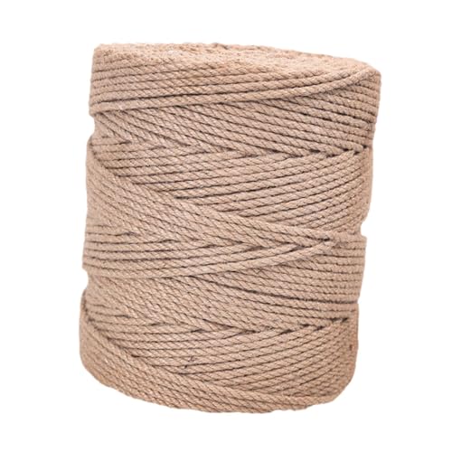 Colcolo Juteseil, Kratzbaum für Katzen, Basteln, DIY, verschleißfest, handgeferti, Mehrzweck-Verpackung, Möbel, Geschenke, Verpacken, Bindfaden, Seil, 5MM Colcolo Juteseil, Kratzbaum für Katzen, Basteln, DIY, verschleißfest, handgeferti, Mehrzweck-Verpackung, Möbel, Geschenke, Verpacken, Bindfaden, Seil, 5MM von Colcolo