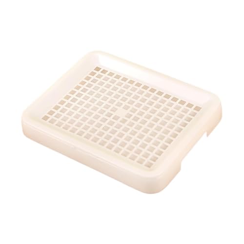 Colcolo Kaninchendrüsenschachtel für Käfig Pee Pan Tablett Hohlkugel Eckstrauder Pan Potty für Frettchen Haustierzubehör Meerschweinchen, Weiß von Colcolo