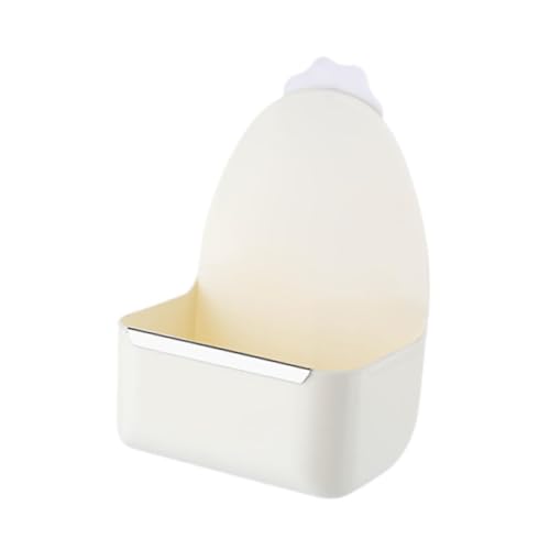 Colcolo Kaninchenkäfig, hängender Futternapf, Wassernapf, praktische Haltbarkeit, Anti-Kau-Futterspender, Kaninchen-Futternapf für, Weiß von Colcolo