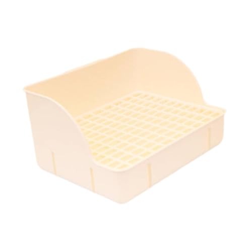 Colcolo Kaninchenstreu Pfanne für Käfig, Käfig -Toilettenbettwäsche -Schachtel -Wurfanpanne, Beige Colcolo Kaninchenstreu Pfanne für Käfig, Käfig -Toilettenbettwäsche -Schachtel -Wurfanpanne, Beige von Colcolo