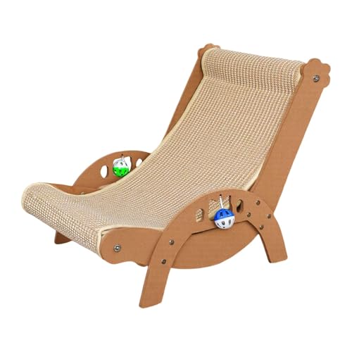 Colcolo Katzen-Sisal-Loungesessel, Schaukelstuhl, verschleißfest, Kratzbrett, tragbar, für Hunde, Kleintiere, Kätzchen, zum Schlafen und Ausruhen, XL Colcolo Katzen-Sisal-Loungesessel, Schaukelstuhl, verschleißfest, Kratzbrett, tragbar, für Hunde, Kleintiere, Kätzchen, zum Schlafen und Ausruhen, XL von Colcolo