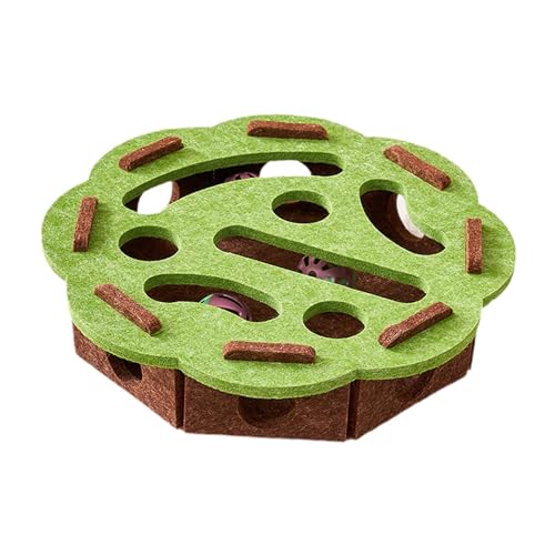 Colcolo KatzenPuzzlespielzeug mit Ballinteraktion, Kratzbaum für Katzen jeden Alters, Haustierbedarf, weiches FilzSpiel, Grüne Runde Colcolo KatzenPuzzlespielzeug mit Ballinteraktion, Kratzbaum für Katzen jeden Alters, Haustierbedarf, weiches FilzSpiel, Grüne Runde von Colcolo