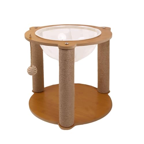 Colcolo Katzenbett in Raumkapsel-Form, Kätzchennest, Katzenspielzeug, Holzbett für kleine Haustiere, Katzenkratzbett, Katzenhängematte für Katzen Aller, DREI Säulen Colcolo Katzenbett in Raumkapsel-Form, Kätzchennest, Katzenspielzeug, Holzbett für kleine Haustiere, Katzenkratzbett, Katzenhängematte für Katzen Aller, DREI Säulen von Colcolo