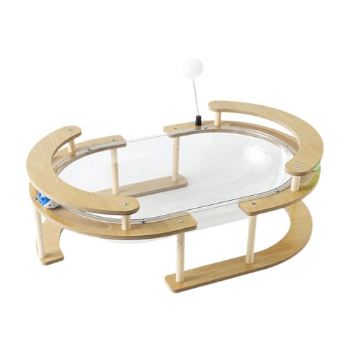 Colcolo Katzenbett in Raumkapsel-Form, Kätzchennester, leicht zu reinigen, Holzständer, Aktivitätszentrum, kleines Haustierbett, Spielzeugmöbel für Kätzchen Colcolo Katzenbett in Raumkapsel-Form, Kätzchennester, leicht zu reinigen, Holzständer, Aktivitätszentrum, kleines Haustierbett, Spielzeugmöbel für Kätzchen von Colcolo