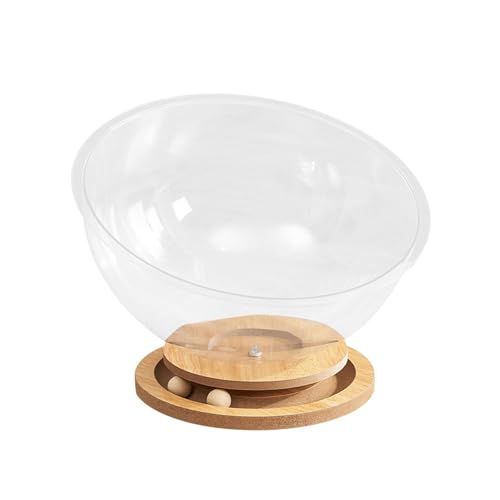 Colcolo Katzenbett in Raumkapselform, Haustierbedarf, leicht zu reinigen, stabil, durchsichtig, für alle Jahreszeiten, Katzenspielzeug aus Holz mit, Rund Ohne Polster Colcolo Katzenbett in Raumkapselform, Haustierbedarf, leicht zu reinigen, stabil, durchsichtig, für alle Jahreszeiten, Katzenspielzeug aus Holz mit, Rund Ohne Polster von Colcolo