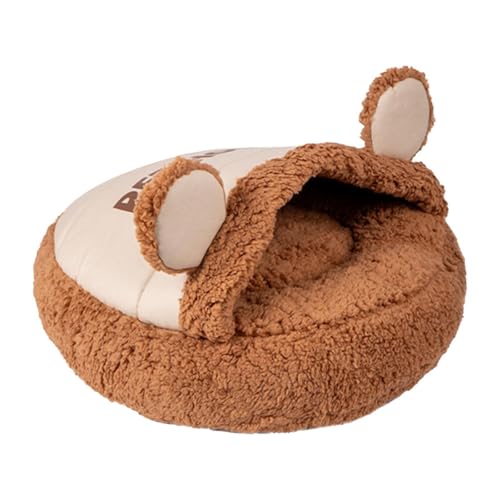 Colcolo Katzenbett mit Bezug, Haustierbett, weich, bequem, mit Kapuze, bezogen, gemütlich für Welpen, kleine Hunde und Katzen, 50x50cm Colcolo Katzenbett mit Bezug, Haustierbett, weich, bequem, mit Kapuze, bezogen, gemütlich für Welpen, kleine Hunde und Katzen, 50x50cm von Colcolo