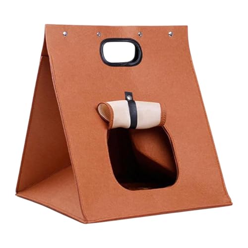 Colcolo Katzenbetthöhle Katzenhütte Zelt Nest Haushalt Katze Versteck mit Griff faltbares Katzenhaus zum ruhen Innen im Freien im Freien im Freien, 33cmx33cmx37cm von Colcolo