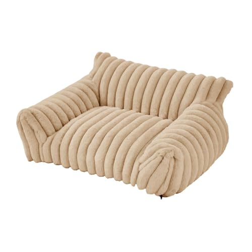 Colcolo Katzencouchbett, Katzenbetten für Hauskatzen, rutschfeste Unterseite, bequem, modisch, weich, Katzensofa, Hundebett für kleine Hunde und Katzenwelpen, Beige Colcolo Katzencouchbett, Katzenbetten für Hauskatzen, rutschfeste Unterseite, bequem, modisch, weich, Katzensofa, Hundebett für kleine Hunde und Katzenwelpen, Beige von Colcolo