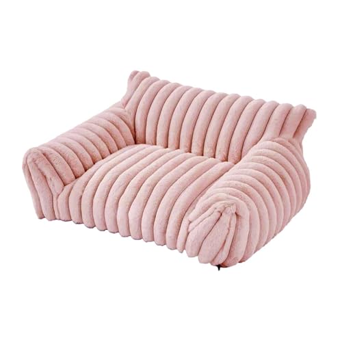 Colcolo Katzencouchbett, Katzenbetten für Hauskatzen, rutschfeste Unterseite, bequem, modisch, weich, Katzensofa, Hundebett für kleine Hunde und Katzenwelpen, Rosa Colcolo Katzencouchbett, Katzenbetten für Hauskatzen, rutschfeste Unterseite, bequem, modisch, weich, Katzensofa, Hundebett für kleine Hunde und Katzenwelpen, Rosa von Colcolo
