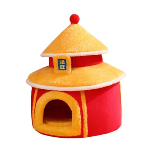 Colcolo Katzenhaus für Haustiere, Katzenbett, Höhle, für den Winter, warm, rutschfeste Unterseite, bequemes Katzenbett, geschlossenes Katzennest für kleine Colcolo Katzenhaus für Haustiere, Katzenbett, Höhle, für den Winter, warm, rutschfeste Unterseite, bequemes Katzenbett, geschlossenes Katzennest für kleine von Colcolo