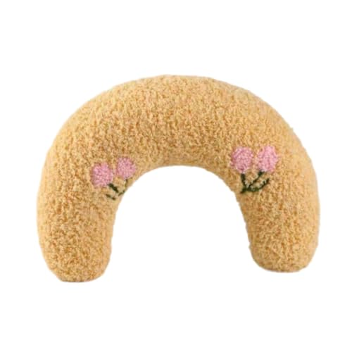 Colcolo Katzenkissen, Katzen-Nackenkissen, Stickmuster, süßes, weiches, waschbares Hundebettkissen, Schlafkissen für Welpen, Katzen, Hunde und Kätzchen, Gelb Colcolo Katzenkissen, Katzen-Nackenkissen, Stickmuster, süßes, weiches, waschbares Hundebettkissen, Schlafkissen für Welpen, Katzen, Hunde und Kätzchen, Gelb von Colcolo