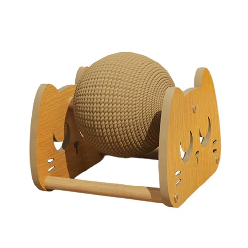 Colcolo Katzenkratzball mit Ständer, schützt Sofa und, schleift Krallen, interaktives Katzenspielzeug, Kätzchen-Kratzball für Hauskatzen, Kätzchenform Colcolo Katzenkratzball mit Ständer, schützt Sofa und, schleift Krallen, interaktives Katzenspielzeug, Kätzchen-Kratzball für Hauskatzen, Kätzchenform von Colcolo