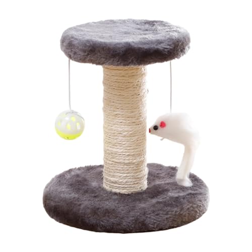 Colcolo Katzenkratzbaum-Turm mit Ballspielzeug Niedlicher Sisal-Kratzbaum Katzenkletterturm für Kätzchen Heimdekoration Kätzchen, Grau Colcolo Katzenkratzbaum-Turm mit Ballspielzeug Niedlicher Sisal-Kratzbaum Katzenkletterturm für Kätzchen Heimdekoration Kätzchen, Grau von Colcolo