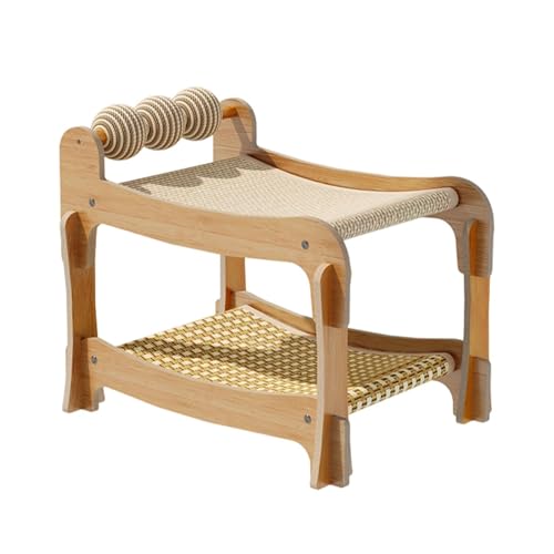 Colcolo Katzenkratzbett Lounge Atmungsaktiv für den Sommer mit Spielbällen Hängematte Schlafbett für 2 Katzen Kratzmatte Colcolo Katzenkratzbett Lounge Atmungsaktiv für den Sommer mit Spielbällen Hängematte Schlafbett für 2 Katzen Kratzmatte von Colcolo