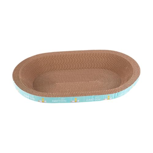 Colcolo Katzenkratzbett aus Karton, Katzenspielzeug für Hauskatzen, verschleißfestes Trainingsspielzeug, Kratzbrett zum Schlafen, Spielen und Trainieren, Oval Extra groß Colcolo Katzenkratzbett aus Karton, Katzenspielzeug für Hauskatzen, verschleißfestes Trainingsspielzeug, Kratzbrett zum Schlafen, Spielen und Trainieren, Oval Extra groß von Colcolo
