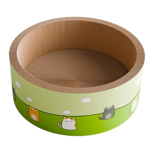 Colcolo Katzenkratzbrett, Katzenkratzlounge, Schlafsofa, bequem, rutschfest, Kratzfest, Kratzpad für den Sommer, drinnen, Runden Colcolo Katzenkratzbrett, Katzenkratzlounge, Schlafsofa, bequem, rutschfest, Kratzfest, Kratzpad für den Sommer, drinnen, Runden von Colcolo