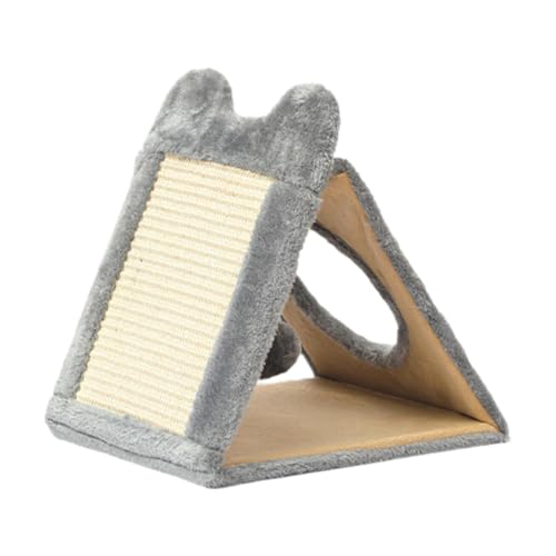 Colcolo Katzenkratzbrett, Katzenkratzpad, Haustierspielzeug, dreieckiges Kratzpad, atmungsaktiver Kratzbaum für kleine, mittelgroße und große Katzen, Grau Colcolo Katzenkratzbrett, Katzenkratzpad, Haustierspielzeug, dreieckiges Kratzpad, atmungsaktiver Kratzbaum für kleine, mittelgroße und große Katzen, Grau von Colcolo