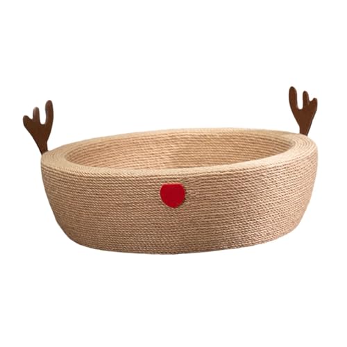 Colcolo Katzenkratzer aus Pappe, Bett-Kratzunterlage, ovales Haus, Lounge, Katzenkratzschale, gewelltes Kratzpad zum Kratzen von Katzen, S Colcolo Katzenkratzer aus Pappe, Bett-Kratzunterlage, ovales Haus, Lounge, Katzenkratzschale, gewelltes Kratzpad zum Kratzen von Katzen, S von Colcolo