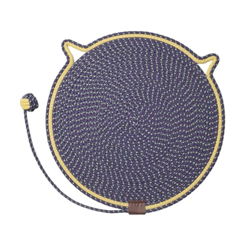 Colcolo Katzenkratzern Katze Kratzer Matte Krallen Interaktive Katzenspielzeugkugel Kratzpolster mit Spielzeug für Couch Spielen, Dunkelblau von Colcolo
