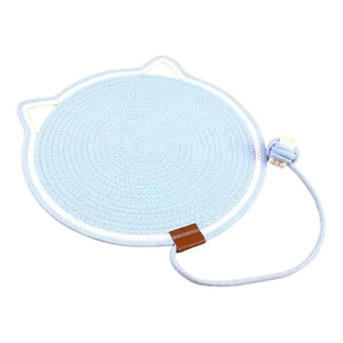 Colcolo Katzenkratzmatte, Katzenkratzbrett aus Karton, Ersatz für Katzen, für den Haushalt, rund, mit Ball, Wandkratzbrett, interaktives Spielzeug, Blau Colcolo Katzenkratzmatte, Katzenkratzbrett aus Karton, Ersatz für Katzen, für den Haushalt, rund, mit Ball, Wandkratzbrett, interaktives Spielzeug, Blau von Colcolo