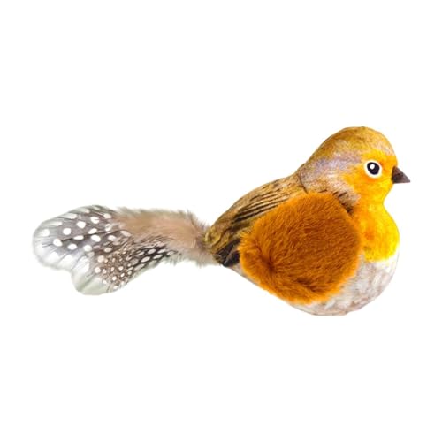 Colcolo Katzenspielzeug aus Plüsch, Vogel, zum Aufhängen an der Tür, Katzenplüschspielzeug, realistisches, lebensechtes, interaktives Katzenminzenspielzeug, Orange Colcolo Katzenspielzeug aus Plüsch, Vogel, zum Aufhängen an der Tür, Katzenplüschspielzeug, realistisches, lebensechtes, interaktives Katzenminzenspielzeug, Orange von Colcolo