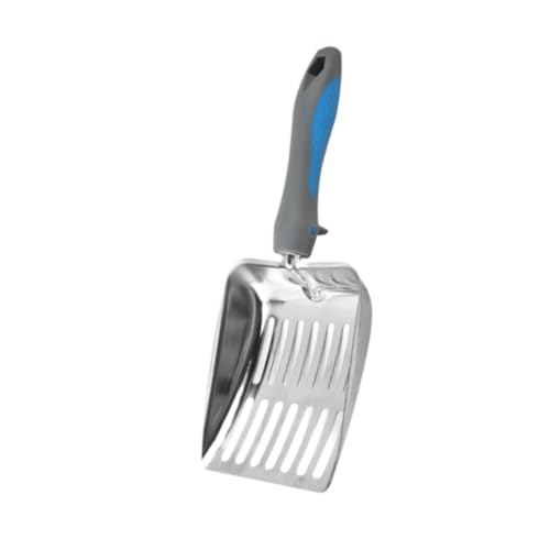 Colcolo Katzenstreu Schaufel Edelstahl Abfallbehälter für Kätzchen, Blau Grau Colcolo Katzenstreu Schaufel Edelstahl Abfallbehälter für Kätzchen, Blau Grau von Colcolo