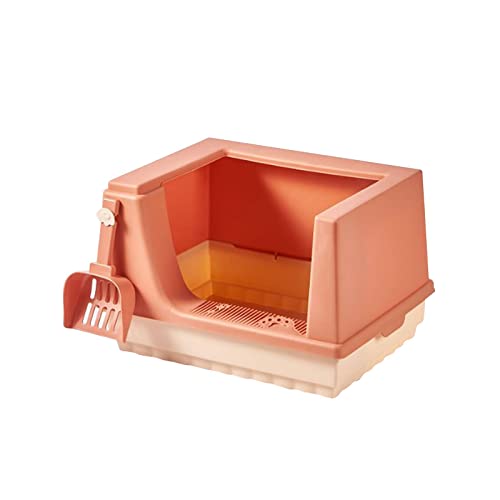 Colcolo Katzentoilette, stabile, halbgeschlossene Katzentoilette für kleine Kaninchen, Meerschweinchen, Vordereingang, Boden, abnehmbar, spritzwassergeschützt, Orangen Colcolo Katzentoilette, stabile, halbgeschlossene Katzentoilette für kleine Kaninchen, Meerschweinchen, Vordereingang, Boden, abnehmbar, spritzwassergeschützt, Orangen von Colcolo
