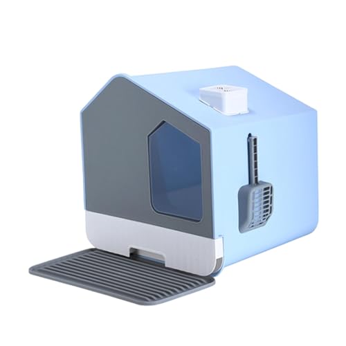 Colcolo Katzentoilette Katzenklo Katzenklo für Hauskatzen Spritzschutz Haustierbedarf Katzentoilette Geschlossene Katzentoilette Katzentoilette, BLAU Colcolo Katzentoilette Katzenklo Katzenklo für Hauskatzen Spritzschutz Haustierbedarf Katzentoilette Geschlossene Katzentoilette Katzentoilette, BLAU von Colcolo