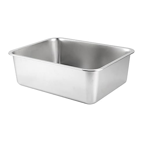 Colcolo Katzentoilette aus Metall, Oben offen, rostfrei, Kratzfest, leicht, für Katzentöpfchen, abgerundete Ecken, 40x30x10cm Colcolo Katzentoilette aus Metall, Oben offen, rostfrei, Kratzfest, leicht, für Katzentöpfchen, abgerundete Ecken, 40x30x10cm von Colcolo