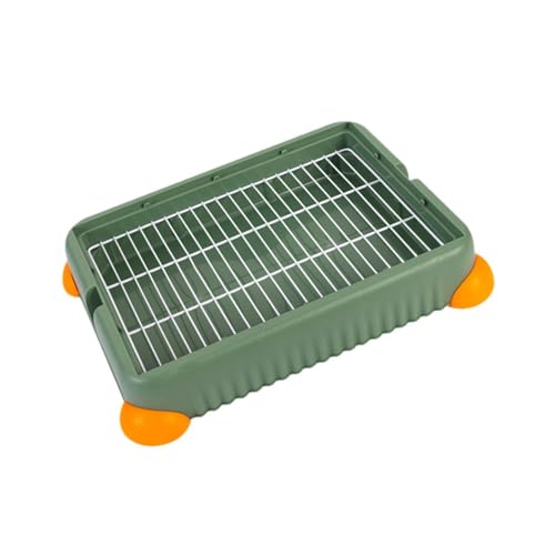 Colcolo Katzentoilette für Häschen, Welpen-PIPI-Pad-Halter, abnehmbares Töpfchen, Indoor-Töpfchentablett für Kleintiere, Frettchen, Haustierzubehör, S, GrÜn Colcolo Katzentoilette für Häschen, Welpen-PIPI-Pad-Halter, abnehmbares Töpfchen, Indoor-Töpfchentablett für Kleintiere, Frettchen, Haustierzubehör, S, GrÜn von Colcolo