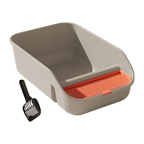 Colcolo Katzentoilette für Hauskatzen, Oben offen, abnehmbar, mit Schaufel, mit Rahmen, für Kaninchen, Kätzchen, kleine und mittelgroße Tiere, Hamster, Grau Colcolo Katzentoilette für Hauskatzen, Oben offen, abnehmbar, mit Schaufel, mit Rahmen, für Kaninchen, Kätzchen, kleine und mittelgroße Tiere, Hamster, Grau von Colcolo