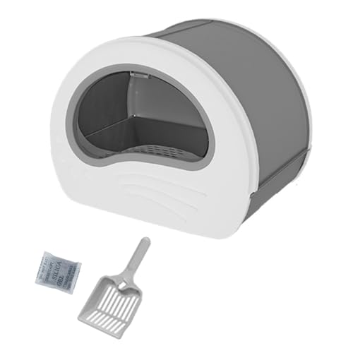 Colcolo Katzentoilette mit Kapuze, Raumkapsel-Design, Haustierzubehör für alle Arten von Katzenstreu, Haustiertoilette, Katzenstreubecken Colcolo Katzentoilette mit Kapuze, Raumkapsel-Design, Haustierzubehör für alle Arten von Katzenstreu, Haustiertoilette, Katzenstreubecken von Colcolo