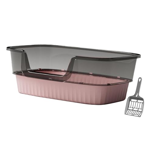 Colcolo Katzentoilette mit offener Oberseite für Hauskatzen, Bettpfanne, Kätzchentoilette, Katzentoilette mit hohen Seiten, Sandkasten, abgesenkte Vorderseite, Rosa Colcolo Katzentoilette mit offener Oberseite für Hauskatzen, Bettpfanne, Kätzchentoilette, Katzentoilette mit hohen Seiten, Sandkasten, abgesenkte Vorderseite, Rosa von Colcolo