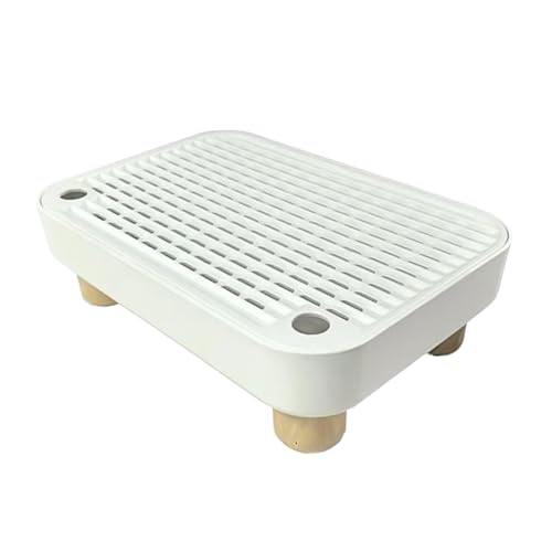 Colcolo Katzentoiletten-Trittmatte mit Filterfunktion, rutschfest, für Kätzchen und ältere Katzen, Trittbrettpedal, Weiß Colcolo Katzentoiletten-Trittmatte mit Filterfunktion, rutschfest, für Kätzchen und ältere Katzen, Trittbrettpedal, Weiß von Colcolo