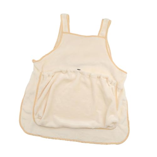 Colcolo Katzentrage-Schürze, Kätzchen-Schlafsack, begleitet Bequeme tragbare Katzen-Trageschürze, Hunde-Tragetasche für Outdoor-Camping, Beige von Colcolo