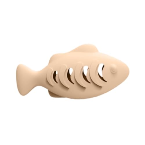 Colcolo Kauspielzeug für Katzen aus mit Fischmotiv, Kickerspielzeug aus lebensmittelechtem, Beige Colcolo Kauspielzeug für Katzen aus mit Fischmotiv, Kickerspielzeug aus lebensmittelechtem, Beige von Colcolo