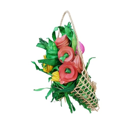 Colcolo Kauspielzeug für Vögel, Kauspielzeug für Blumenkörbe, praktisches Hängespielzeug, Käfigzubehör, bissfest, für Aras, Nymphensittiche, Zubehör Colcolo Kauspielzeug für Vögel, Kauspielzeug für Blumenkörbe, praktisches Hängespielzeug, Käfigzubehör, bissfest, für Aras, Nymphensittiche, Zubehör von Colcolo