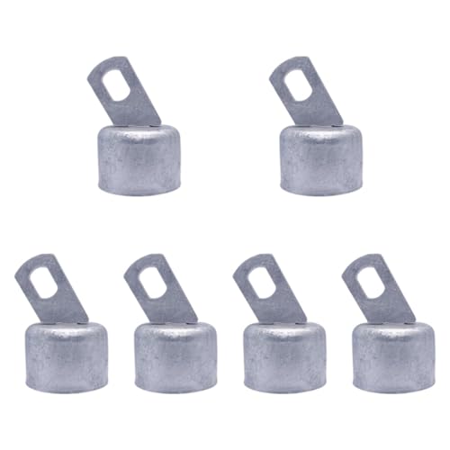 Colcolo Kettenverbindungs ​​Zaun Rail End Cap Chain Link Zaun Zubehör Wire Mesh Anschluss Mehrzweckfixierungen Top Rail End für die Schule, Silber von Colcolo