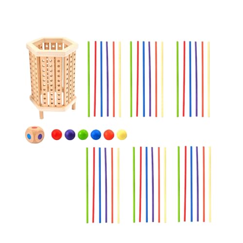 Colcolo Kinder Pull Stick Spielzeug Tischplatte Interaktion Spiel für Kinder, Frühen Kindheit Bildung Holz Spielzeug, Sechseck von Colcolo