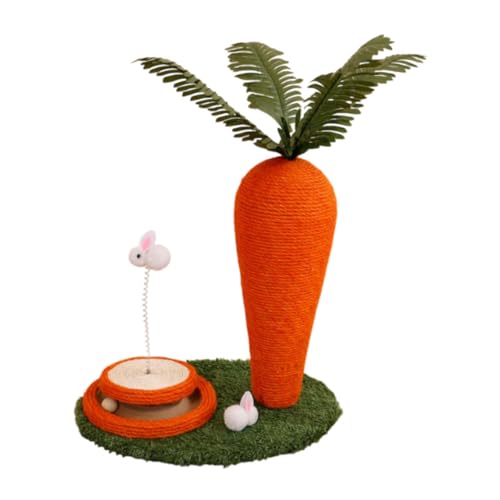 Colcolo Kratzbaum für Katzen, Katzenkletterbaum, Karottenform, Kratzbrett für Katzen zum Trainieren und Ausruhen für Hauskatzen, Kätzchen Colcolo Kratzbaum für Katzen, Katzenkletterbaum, Karottenform, Kratzbrett für Katzen zum Trainieren und Ausruhen für Hauskatzen, Kätzchen von Colcolo