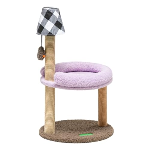Colcolo Kratzbaum für Katzen, Sisal, Kratzbaum, Möbelschutz, mit Sisal überzogen, Kratzbaum, Kletterbaum, schlafender Kratzbaum, violett Colcolo Kratzbaum für Katzen, Sisal, Kratzbaum, Möbelschutz, mit Sisal überzogen, Kratzbaum, Kletterbaum, schlafender Kratzbaum, violett von Colcolo