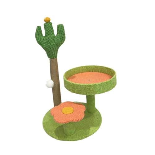 Colcolo Kratzbaum und Condo Danging Ball, mehrstufiger Kletterturm mit Kratzbaum für Kätzchen, Bewegung, Ausruhen, GrÜn Colcolo Kratzbaum und Condo Danging Ball, mehrstufiger Kletterturm mit Kratzbaum für Kätzchen, Bewegung, Ausruhen, GrÜn von Colcolo